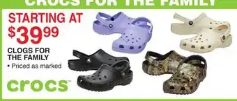 Dunham's Sports CLOGS FOR THE FAMILY offer