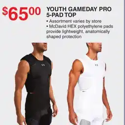 Dunham's Sports YOUTH GAMEDAY PRO 5-PAD TOP offer