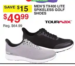 Dunham's Sports TOURMAX MEN'S TX400 LITE SPIKELESS GOLF SHOES offer
