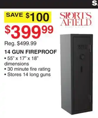Dunham's Sports 14 GUN FIREPROOF offer