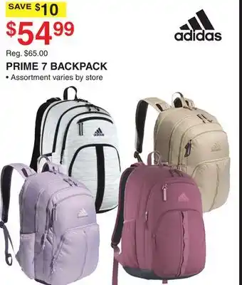 Dunham's Sports ADIDAS PRIME 7 BACKPACK offer
