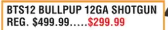 Dunham's Sports BTS12 BULLPUP 12GA SHOTGUN offer