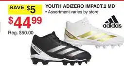 Dunham's Sports ADIDAS YOUTH ADIZERO IMPACT.2 MD offer