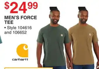 Dunham's Sports CARHARTT MEN'S FORCE TEE offer