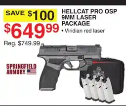 Dunham's Sports HELLCAT PRO OSP 9MM LASER PACKAGE offer