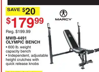 Dunham's Sports OLYMPIC BENCH offer