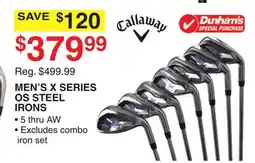 Dunham's Sports MEN'S X SERIES OS STEEL IRONS offer