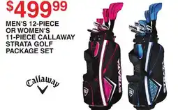 Dunham's Sports MEN'S 12-PIECE OR WOMEN'S 11-PIECE CALLAWAY STRATA GOLF PACKAGE SET offer