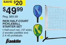 Dunham's Sports REIN HALF-COURT PICKLEBALL STARTER SET offer