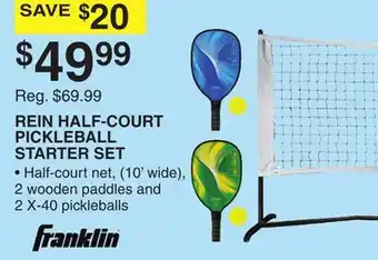 Dunham's Sports REIN HALF-COURT PICKLEBALL STARTER SET offer