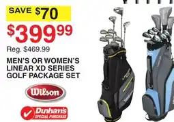 Dunham's Sports MEN'S OR WOMEN'S LINEAR XD SERIES GOLF PACKAGE SET offer