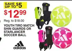 Dunham's Sports YOUTH TIRO MATCH SHIN GUARDS OR STARLANCER SOCCER BALL offer