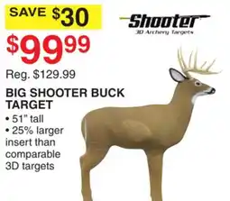 Dunham's Sports BIG SHOOTER BUCK TARGET offer