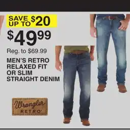 Dunham's Sports MEN'S RETRO RELAXED FIT OR SLIM STRAIGHT DENIM offer