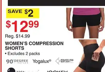 Dunham's Sports WOMEN'S COMPRESSION SHORTS offer