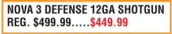Dunham's Sports NOVA 3 DEFENSE 12GA SHOTGUN offer