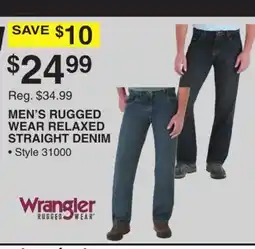 Dunham's Sports MEN'S RUGGED WEAR RELAXED STRAIGHT DENIM offer