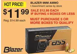 Dunham's Sports BLAZER 9MM AMMO offer
