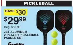 Dunham's Sports JET ALUMINUM 2-PLAYER PICKLEBALL PADDLE SET offer