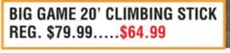 Dunham's Sports BIG GAME 20' CLIMBING STICK offer