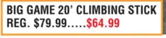 Dunham's Sports BIG GAME 20' CLIMBING STICK offer