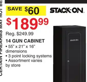 Dunham's Sports 14 GUN CABINET offer