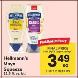 Safeway Hellmann's Mayo Squeeze offer