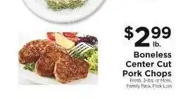 ShopRite Boneless Center Cut Pork Chops offer