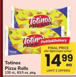 Safeway Totinos Pizza Rolls offer