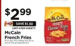 ShopRite McCain French Fries offer