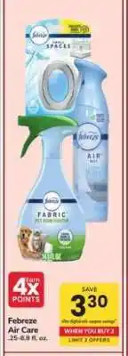 Safeway Febreze Air Care offer