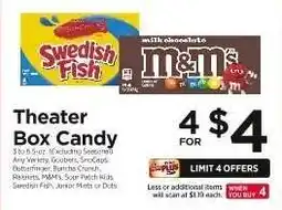ShopRite Theater Box Candy offer