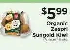 ShopRite Organic Zespri Sungold Kiwi offer