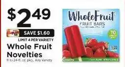 ShopRite Whole Fruit Novelties offer