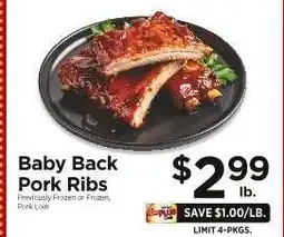 ShopRite Baby Back Pork Ribs offer