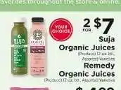 ShopRite Suja Organic Juices / Remedy Organic Juices offer