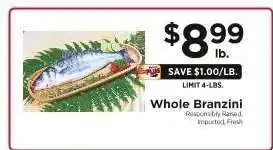 ShopRite Whole Branzini offer