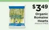 ShopRite Organic Romaine Hearts offer