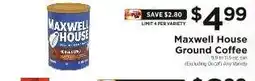 ShopRite Maxwell House Ground Coffee offer