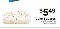 ShopRite Cake Squares offer