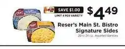 ShopRite Reser's Main St. Bistro Signature Sides offer