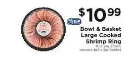 ShopRite Bowl & Basket Large Cooked Shrimp Ring offer