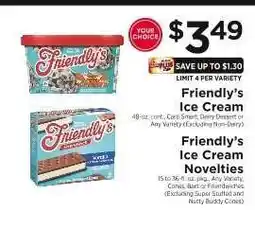 ShopRite Friendly's Ice Cream offer