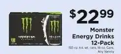 ShopRite Monster Energy Drinks 12-Pack offer