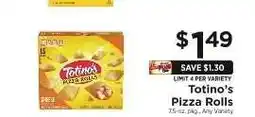 ShopRite Totino's Pizza Rolls offer