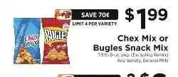 ShopRite Chex Mix or Bugles Snack Mix offer