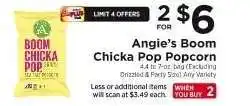 ShopRite Angie's Boom Chicka Pop Popcorn offer