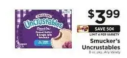 ShopRite Smucker's Uncrustables offer