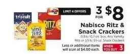 ShopRite Nabisco Ritz & Snack Crackers offer