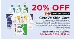 ShopRite CeraVe Skin Care offer